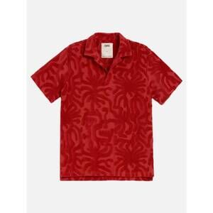 NEW OAS men's loefy polo shirt in red